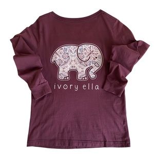 IVORY ELLA Long-Sleeve T-Shirt, Small